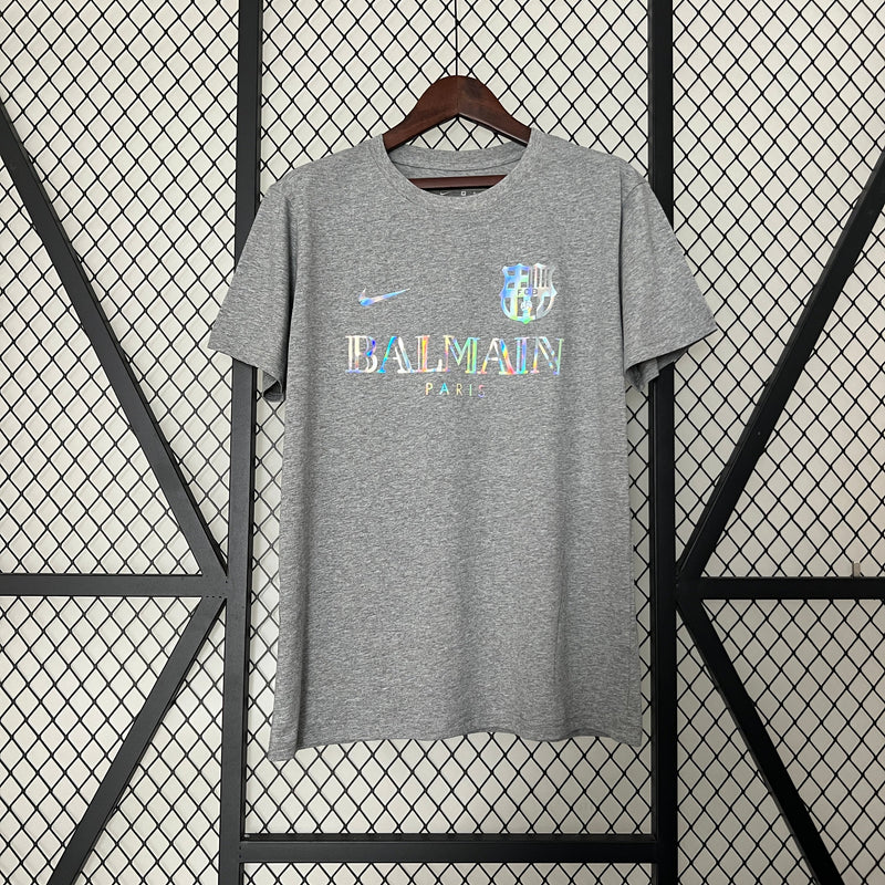 BARCELONA SHIRT LIMITED SPECIAL EDITION BALMAIN PARIS GREY 24/25 men