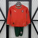 PORTUGAL PUMA I 2025 CONJUNTO INFANTIL (MANGA LONGA)