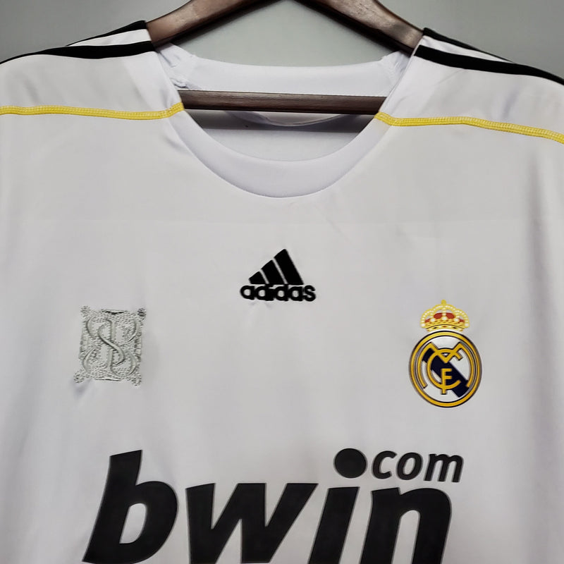 CAMISOLA REAL MADRID I 09/10 homem (RETRO)