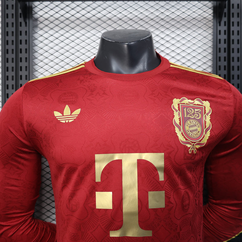 CAMISOLA BAYERN DE MUNICH EDIÇÃO 125 ANOS 25/26 MANGA LONGA homem (VERSÃO JOGADOR)