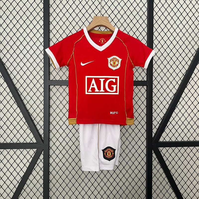 MANCHESTER UNITED I SHIRT 06/07 CHILDREN'S SET (RETRO)
