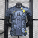 BRAZIL SPECIAL EDITION JESUS CHRIST REDEEMER 2024 men's jersey (PLAYER VERSION) - BLACK