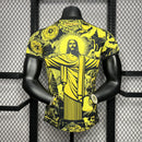 BRAZIL SPECIAL EDITION JESUS CHRIST REDEEMER 2024 SHIRT for men (PLAYER VERSION) - YELLOW