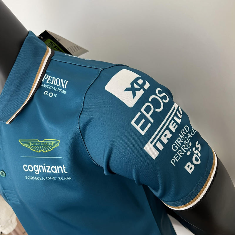 F1 Aston Martin 2023 Jersey - #ALONSO - #14 - Green POLO