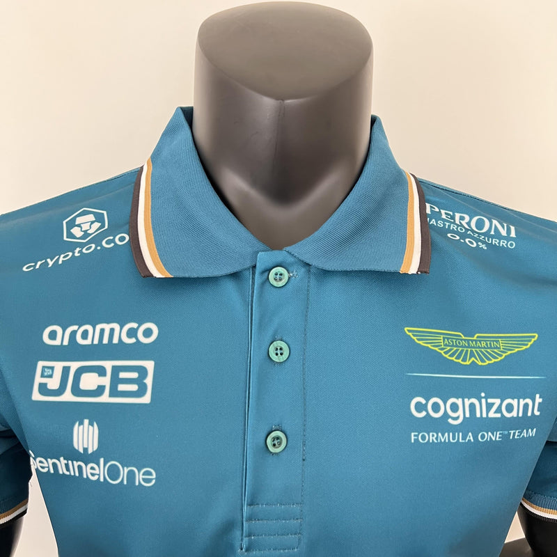F1 Aston Martin 2023 Jersey - #ALONSO - #14 - Green POLO