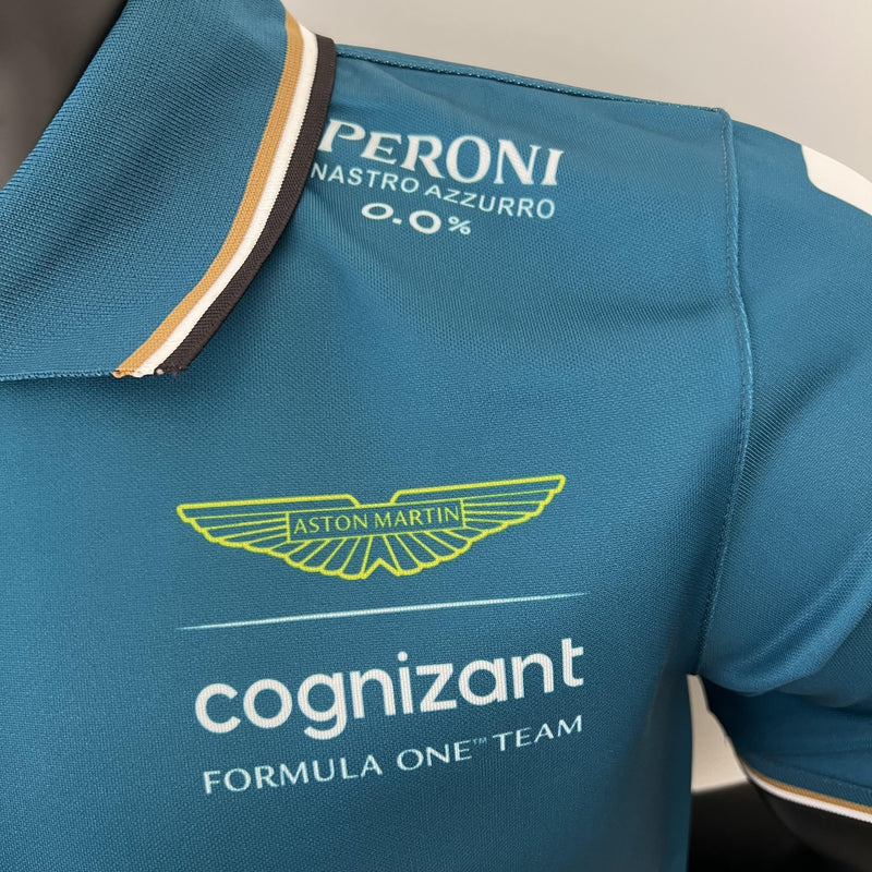 F1 Aston Martin 2023 Jersey - #ALONSO - #14 - Green POLO