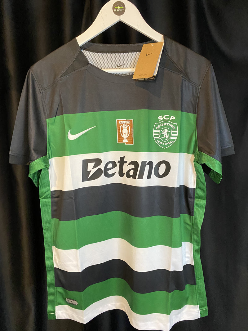 CAMISOLA SPORTING CP I 24/25 homem Com Patch de Campeão Nacional (ENTREGA 1-2 DIAS PORTUGAL)