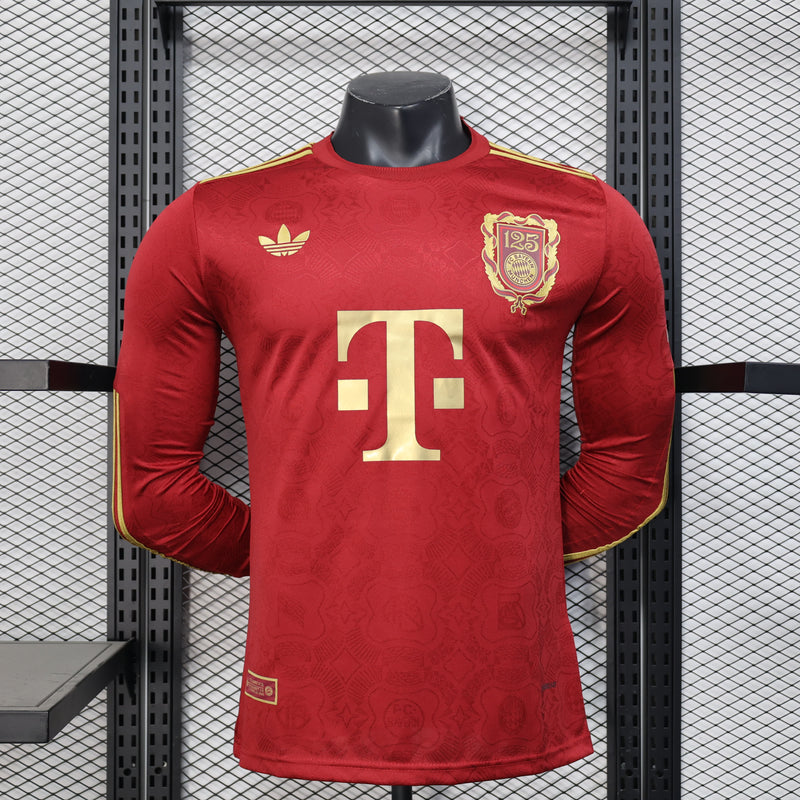 CAMISOLA BAYERN DE MUNICH EDIÇÃO 125 ANOS 25/26 MANGA LONGA homem (VERSÃO JOGADOR)