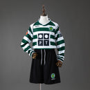 CAMISOLA SPORTING I 01/02 CONJUNTO INFANTIL (RETRO - MANGA LONGA)