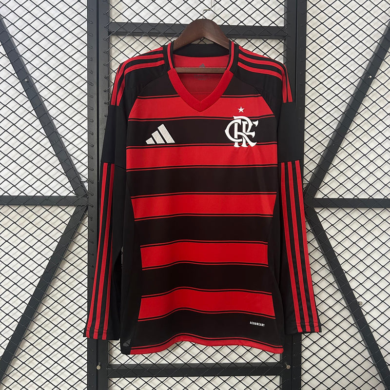 CAMISOLA FLAMENGO I 25/26 homem (MANGA LONGA)